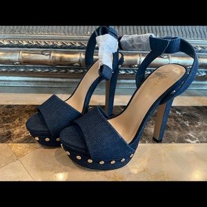 Denim Heels Size 7